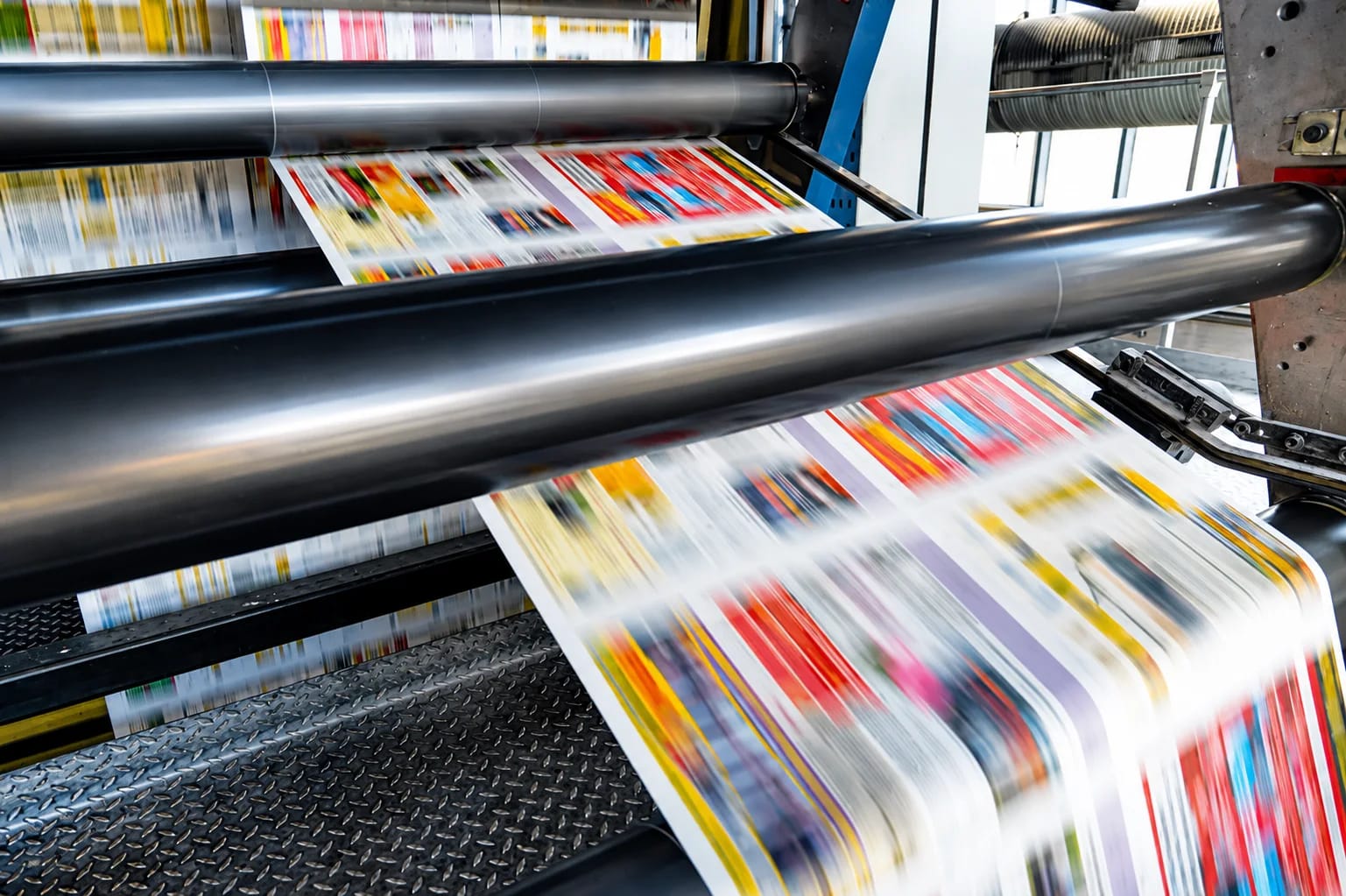 Macchina da stampa professionale in produzione